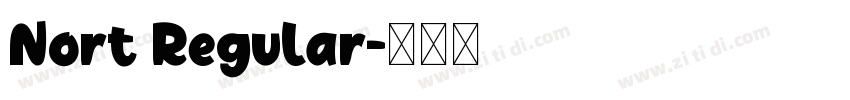 Nort Regular字体转换